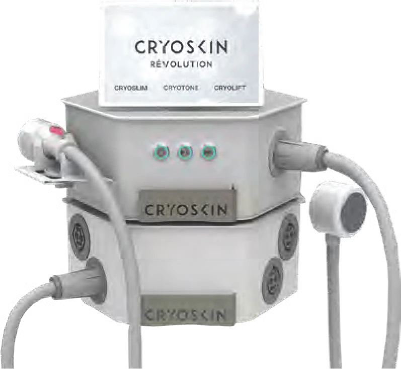 Cryoskin® Revolution Dynamic cryo-thermal aesthetic spa device by Cryoskin® Paris, distributed in North America by DNA Distribution