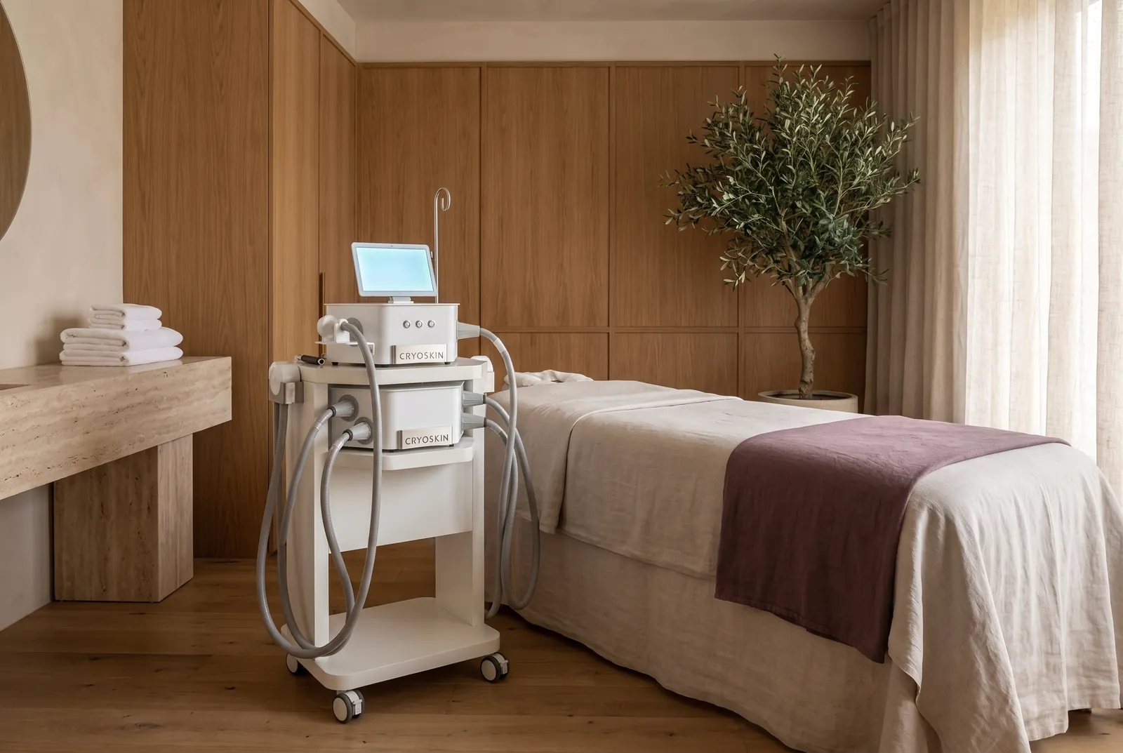 Cryoskin® Revolution in a luxury spa treatment room