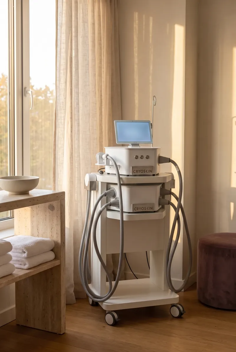 Cryoskin® Revolution Full Unit in a luxury spa treatment room